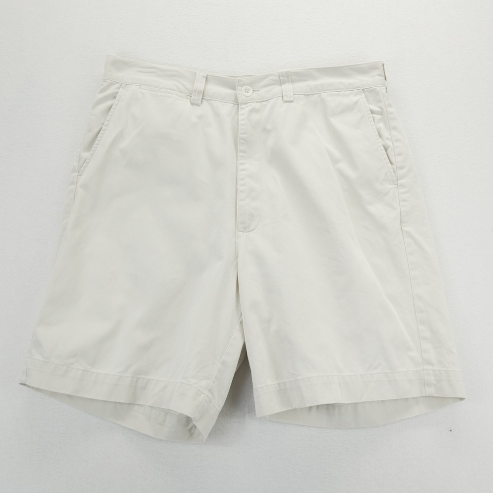 Polo Ralph Lauren Philip Short Mens 35 Cream Cotton Chino Flat Front‎ Khaki Tan
